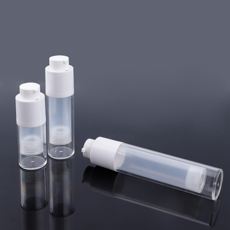 Embalagens de cuidados pessoais Embalagens cosméticas AS PP PE 5/10/12/15ML Loção Airless Luxo Bomba Airless Frascos Cosméticos