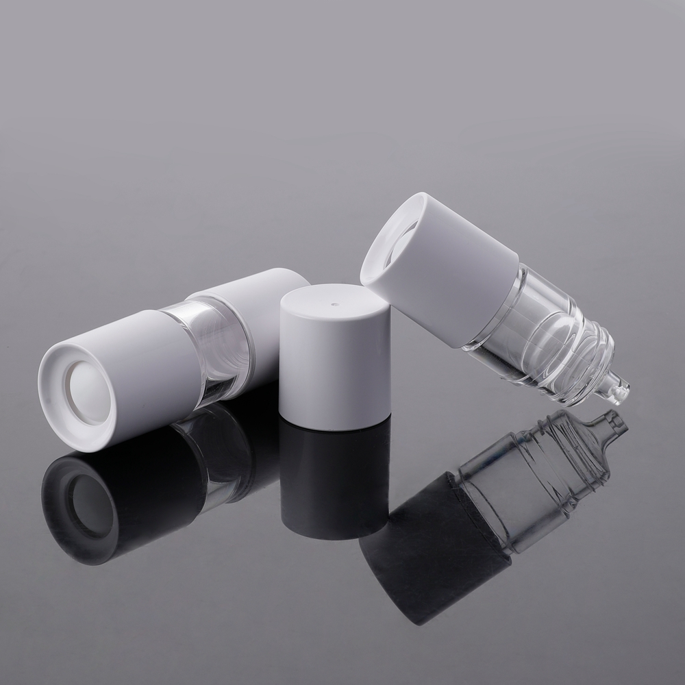 Frascos conta-gotas de plástico com botão transparente TPR para embalagens de cosméticos de 10 ml