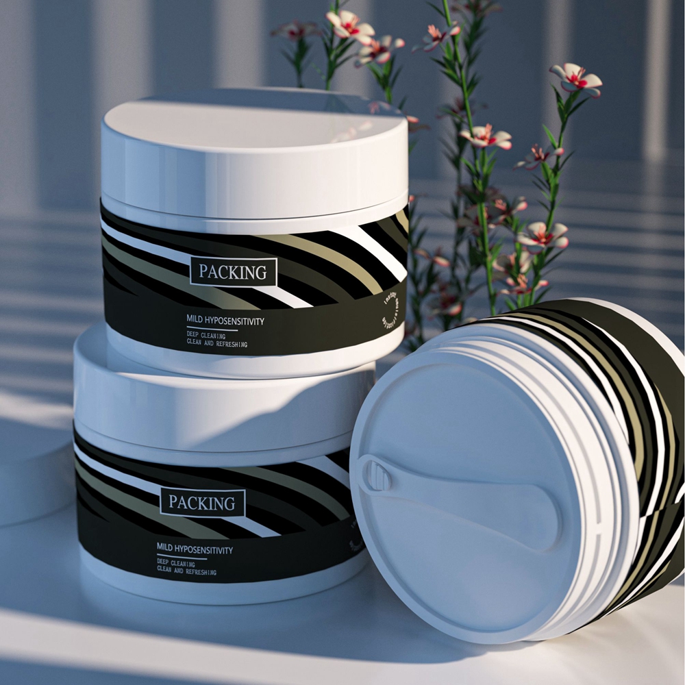 Recipiente ecológico 4ml ABS PETG Forma redonda Embalagem de cosméticos Tubos de brilho labial Esmalte labial com pincel