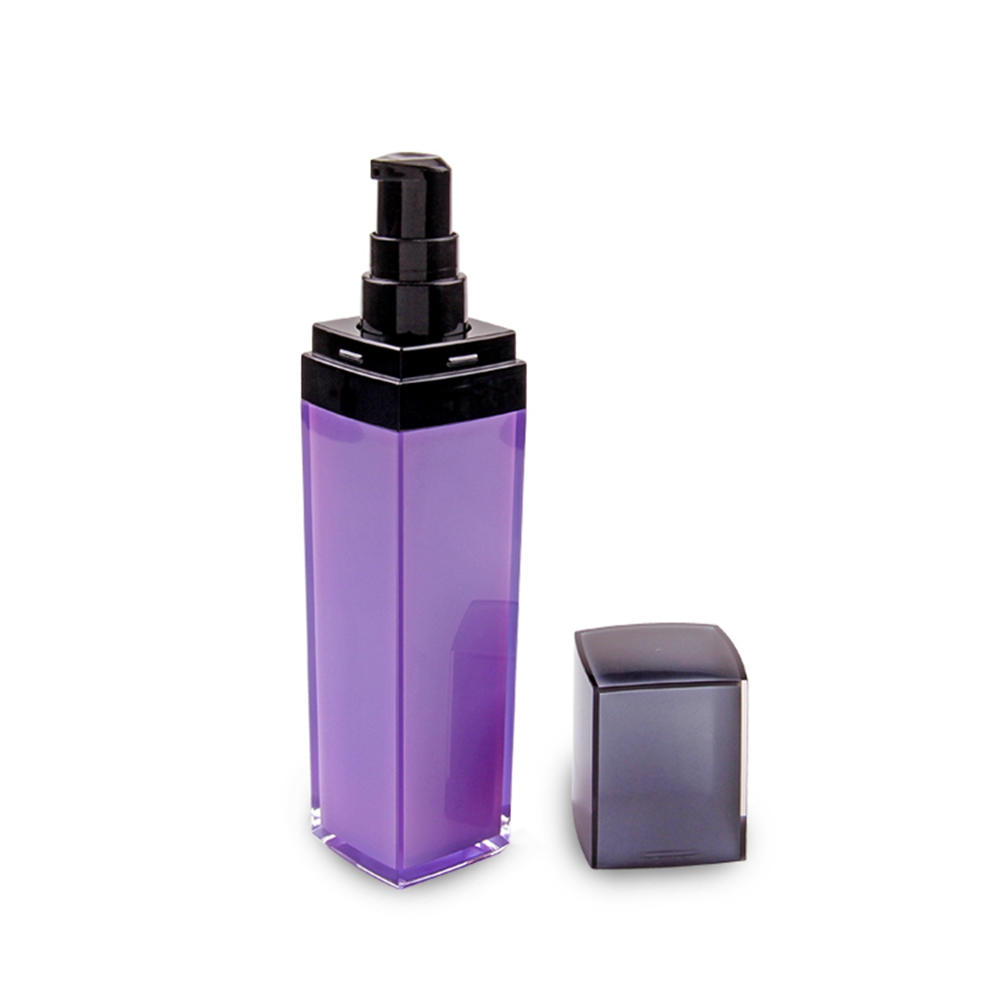 Embalagem de cosméticos para a pele garrafa acrílica 50ml garrafa decorativa acrílica garrafa de soro bomba acrílica