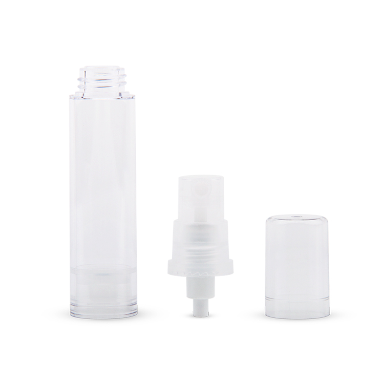 Embalagens de cuidados pessoais Embalagens de cosméticos AS PP PE 5/10/12/15ML Garrafas de cosméticos bomba sem ar de luxo transparente sem ar