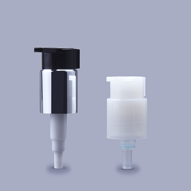 Bomba de creme de tratamento dispensador de loção 24/410 de alumínio branco de alta qualidade 24 mm