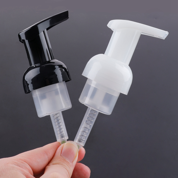 Cor personalizada moderna 40/400 dispensador de sabonete DIY bomba manual espumante preta
