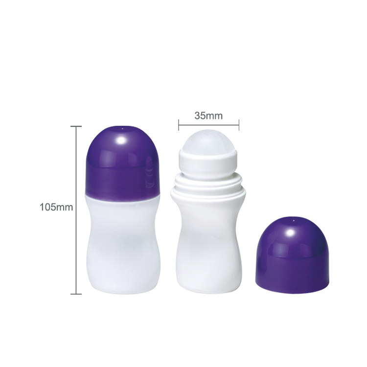 Embalagem para cuidados com a pele novo design ecologicamente correto de alta qualidade 50 ml garrafas vazias rolo em garrafas atacado com bola de rolo