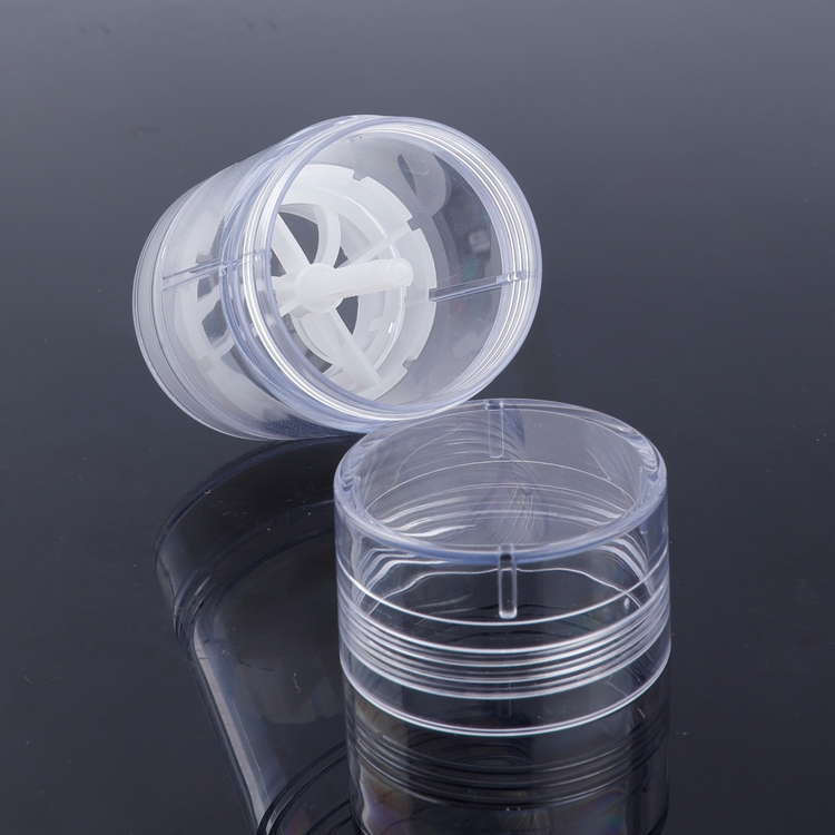 15ml 30ml 50ml 75ml Forma Redonda Enchimento Inferior Transparente Twist Up Stick Tubo Recipiente Desodorante Frasco Reutilizável