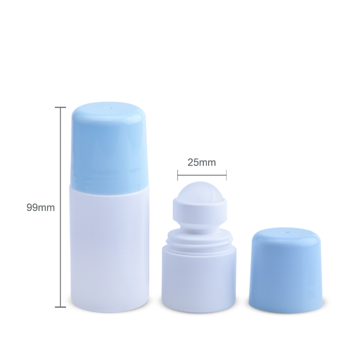 30ml 75ml fábrica de alta qualidade bom preço embalagem de plástico de luxo desodorante rolo em garrafas atacado