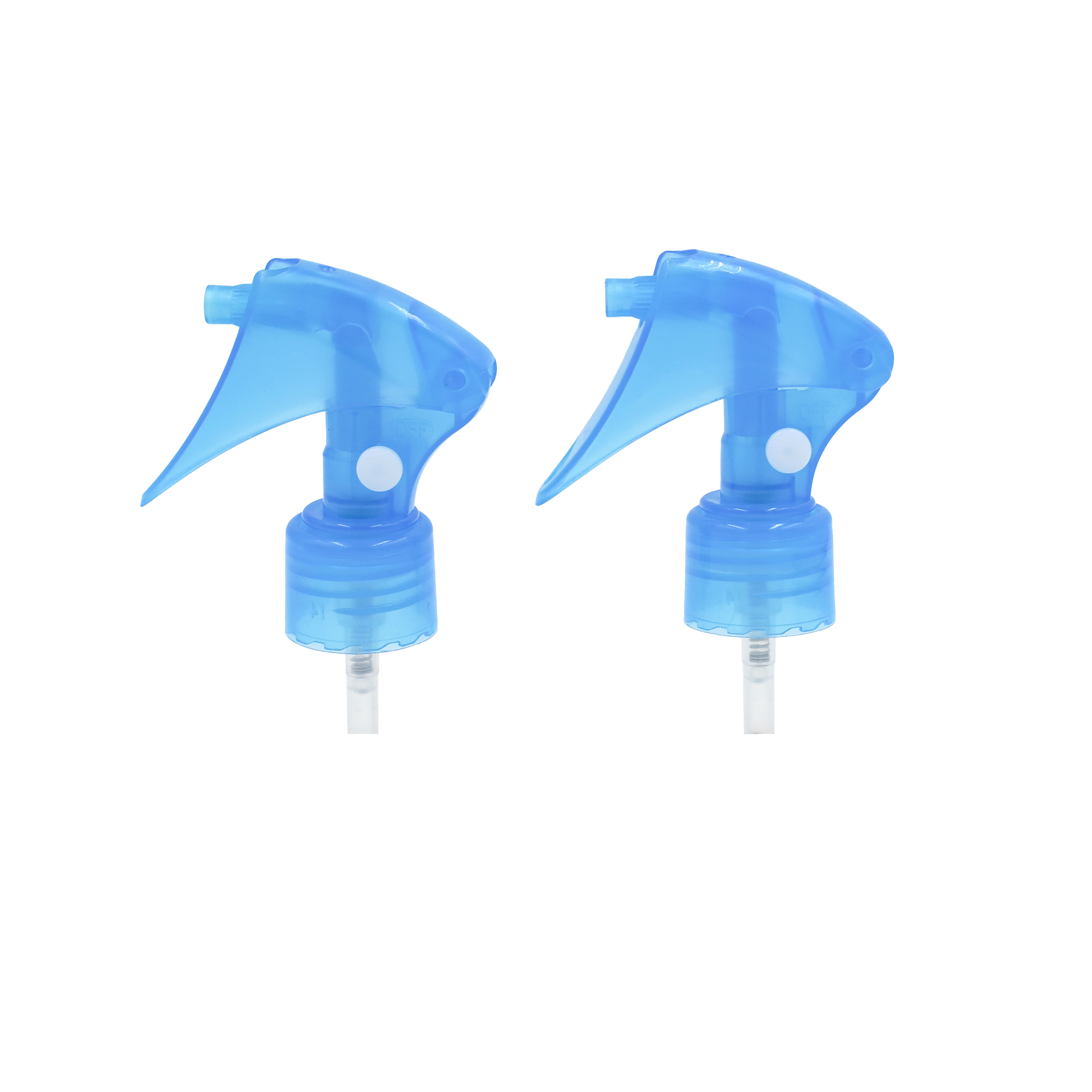 Frasco spray de xampu transparente com logotipo personalizado de fabricação profissional 28/410 0,3 CC com mini gatilho