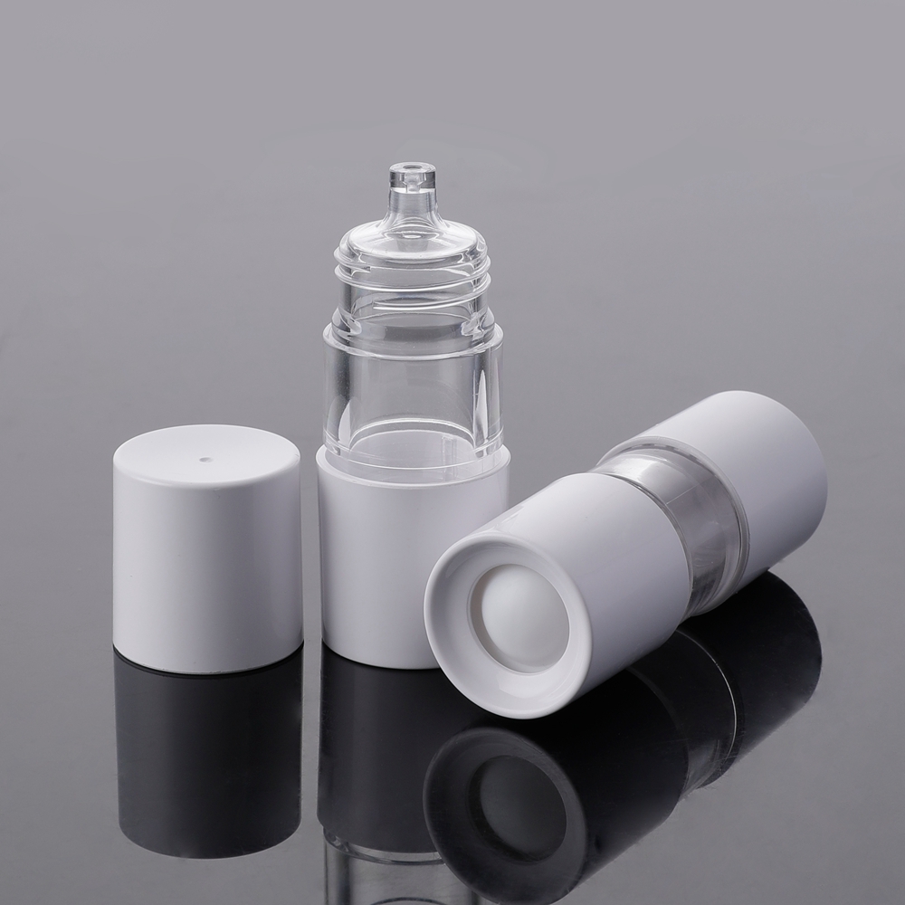 Frascos conta-gotas de plástico com botão transparente TPR para embalagens de cosméticos de 10 ml
